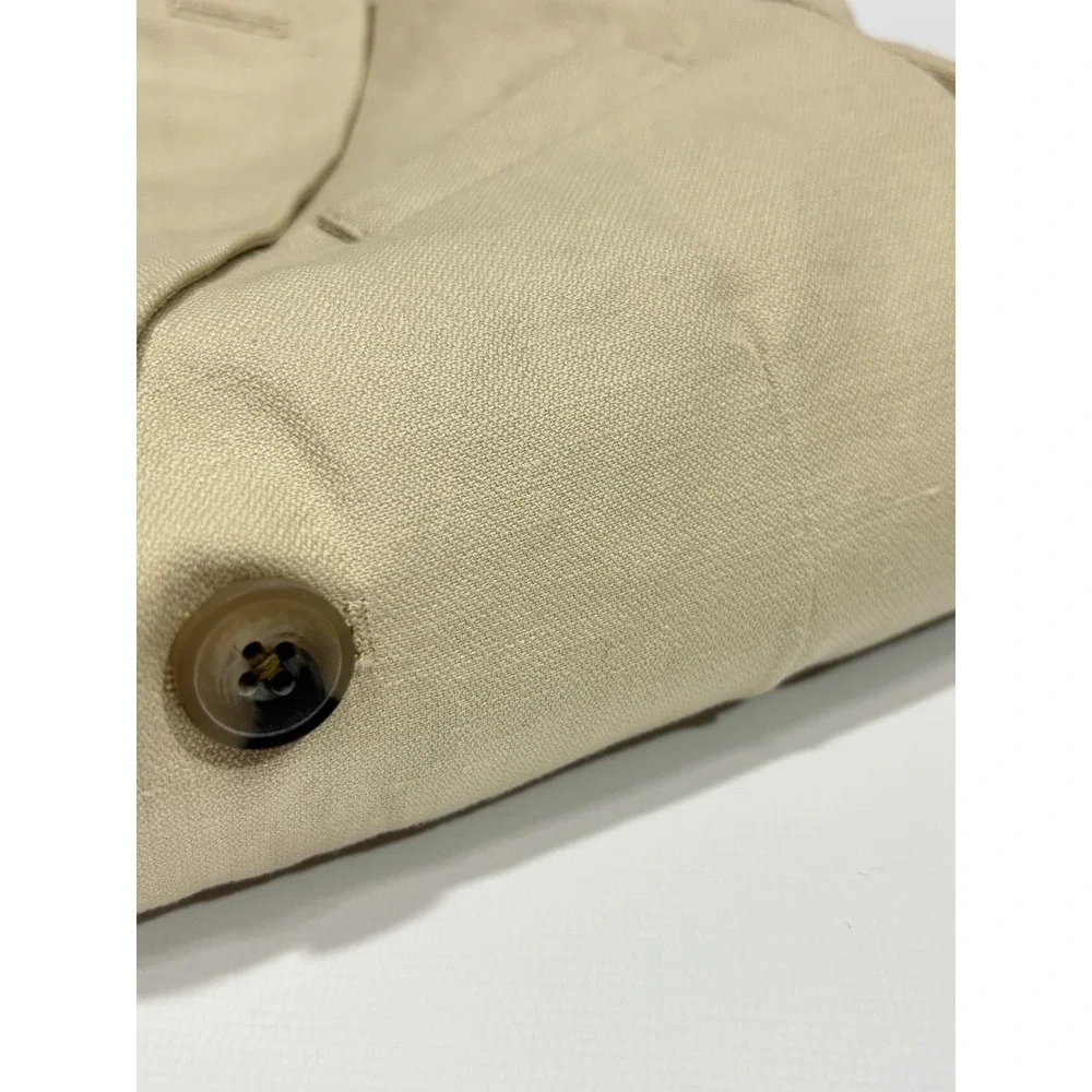 Janie and Jack Blazer Boys 4 Beige Special Occasion Linen Blend Classic Jacket